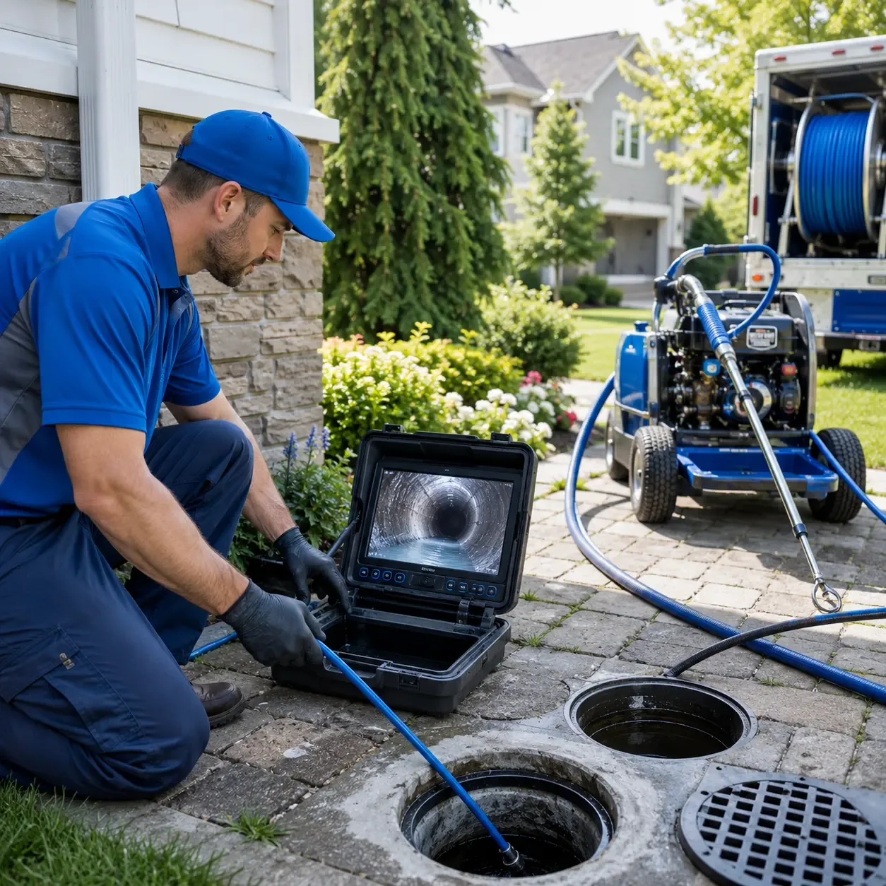 Outdoor drain cleaning professionals serving Wyoming, RI